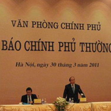 Họp báo Chính phủ: ‘Nghị quyết 11 bước đầu phát huy tác dụng’